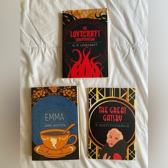 Other - Vintage book bundle | The Lovecraft Compendium, The Great Gatsby, and Emma